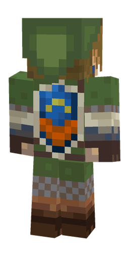 Brown skin: body, back render