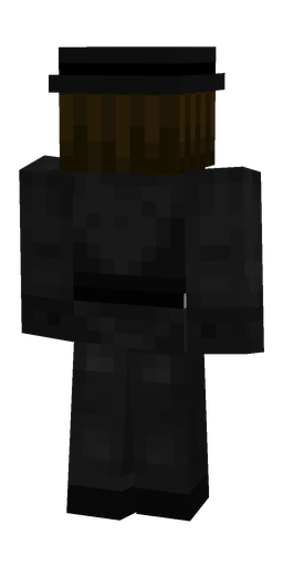 Black skin: body, back render