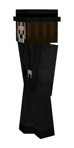 Black skin: body, left side render