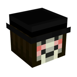 Black skin: head render