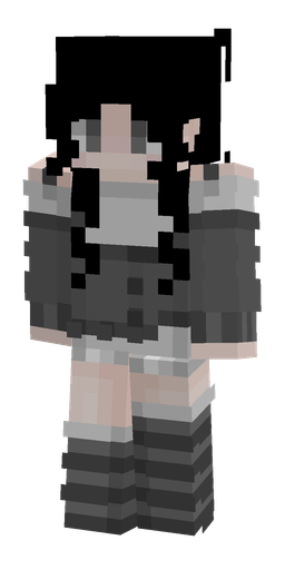 Black skin: body, front render