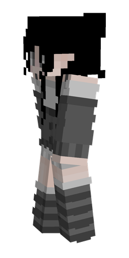 Black skin: body, left side render