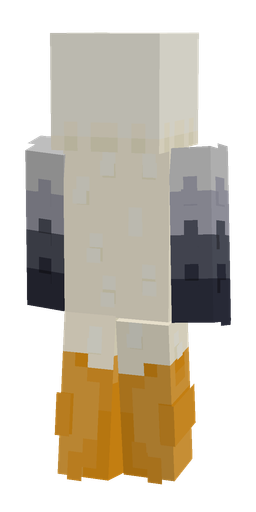 Gray skin: body, back render
