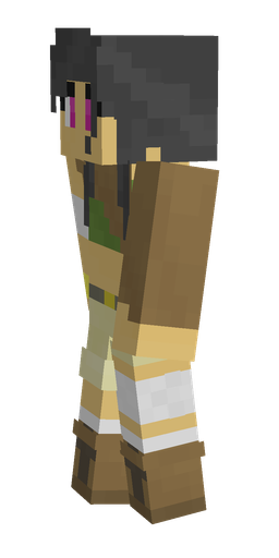 Black skin: body, left side render