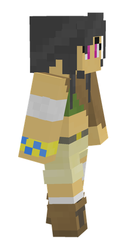 Black skin: body, right side render