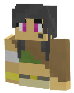 Black skin: bust render