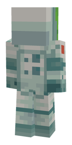 Blue skin: body, back render