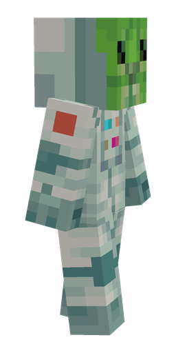 Blue skin: body, right side render