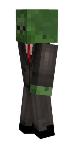 Black skin: body, left side render