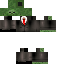 Black skin: raw texture render