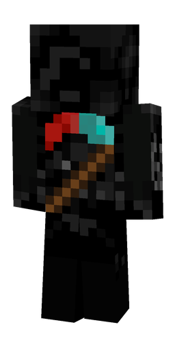 Black skin: body, back render