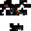 Black skin: raw texture render