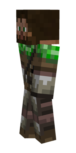 Black skin: body, left side render