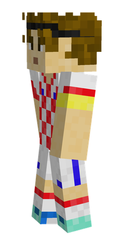 Brown skin: body, left side render