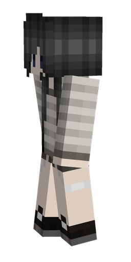 Black skin: body, left side render