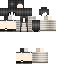Black skin: raw texture render