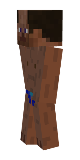 Brown skin: body, left side render