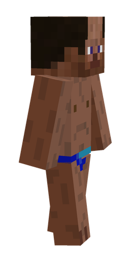 Brown skin: body, right side render