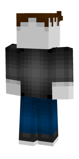 Black skin: body, back render