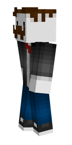 Black skin: body, left side render