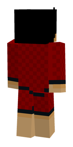 Black skin: body, back render