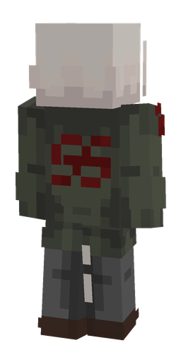 Black skin: body, back render