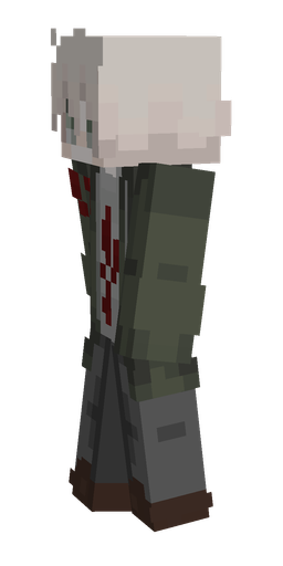 Black skin: body, left side render