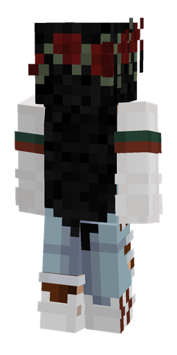 Black skin: body, back render