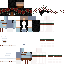 Black skin: raw texture render