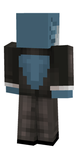Black skin: body, back render