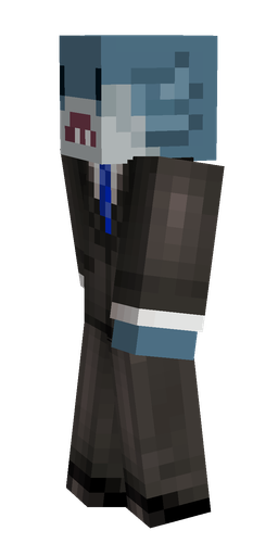 Black skin: body, left side render