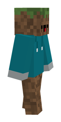 Blue skin: body, right side render