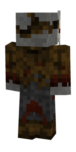 Black skin: body, back render