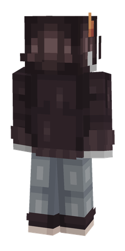 Black skin: body, back render