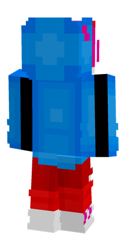 Blue skin: body, back render