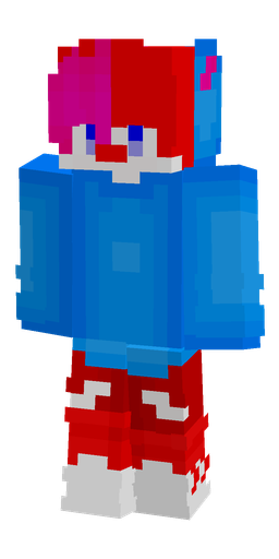 Blue skin: body, front render
