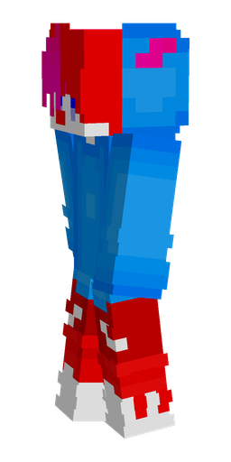 Blue skin: body, left side render