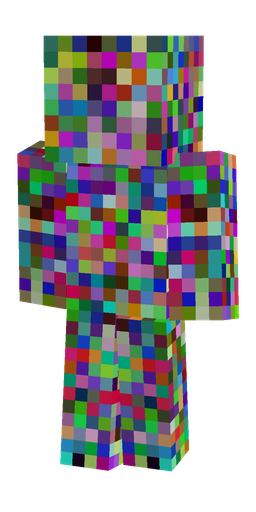 Blue skin: body, back render
