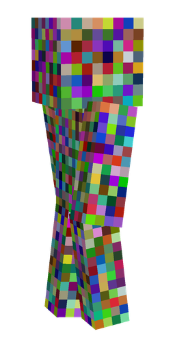 Blue skin: body, left side render