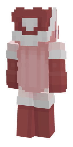 Pink skin: body, back render