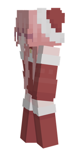 Pink skin: body, left side render