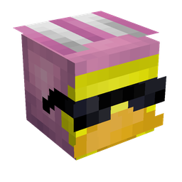 Pink skin: head render