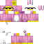Pink skin: raw texture render