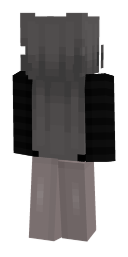 Black skin: body, back render