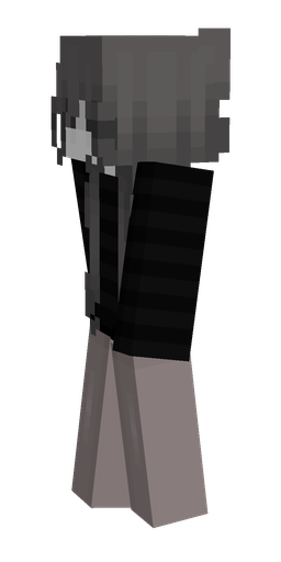 Black skin: body, left side render