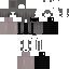 Black skin: raw texture render
