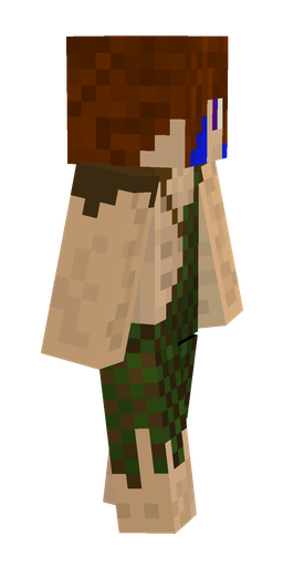 Brown skin: body, right side render
