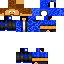 Black skin: raw texture render