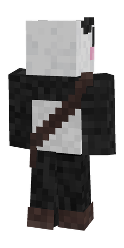 Black skin: body, back render