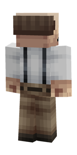Brown skin: body, back render